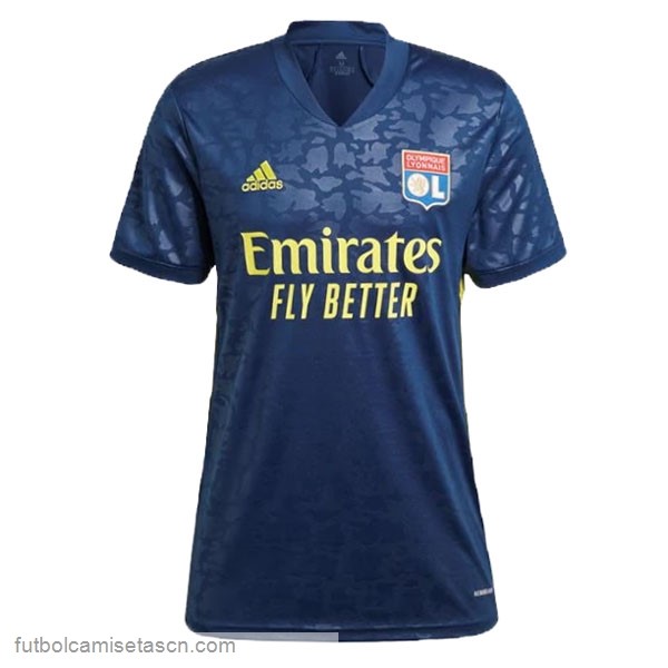 Camiseta Lyon 3ª Mujer 2020/21 Azul